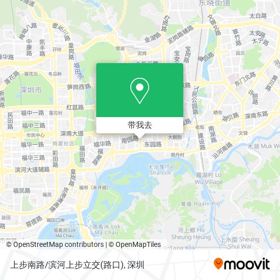 上步南路/滨河上步立交(路口)地图