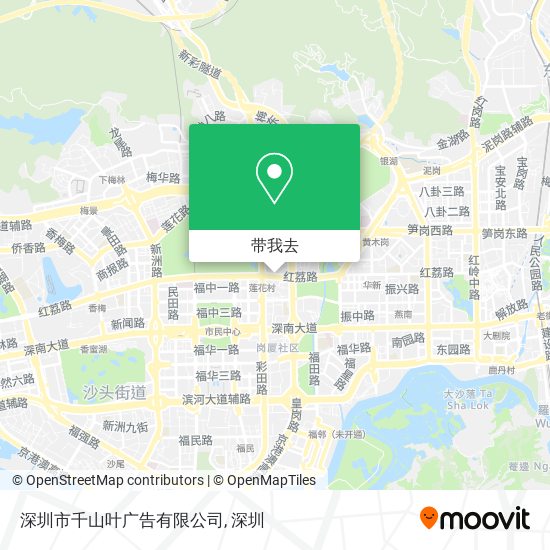 深圳市千山叶广告有限公司地图