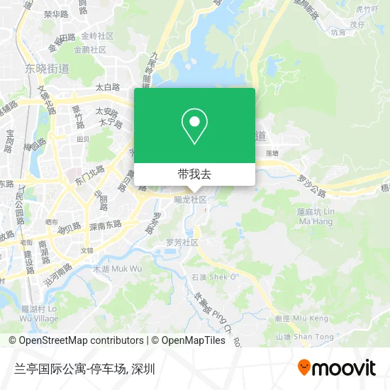 兰亭国际公寓-停车场地图