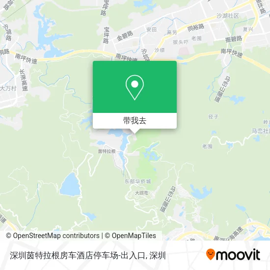深圳茵特拉根房车酒店停车场-出入口地图