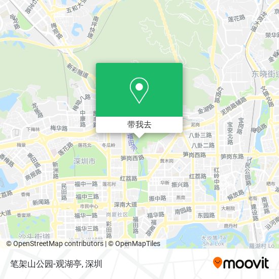 笔架山公园-观湖亭地图