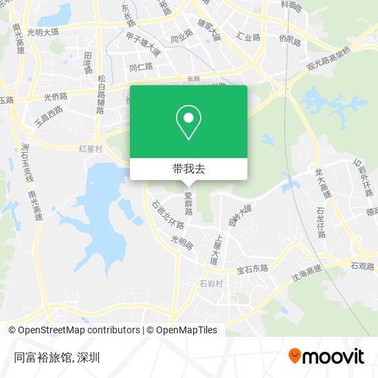 同富裕旅馆地图