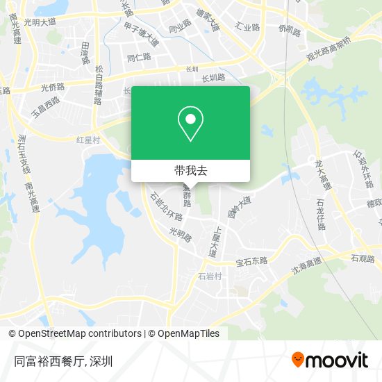 同富裕西餐厅地图