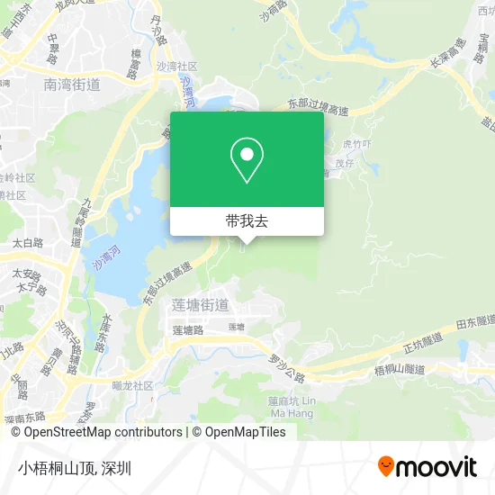 小梧桐山顶地图