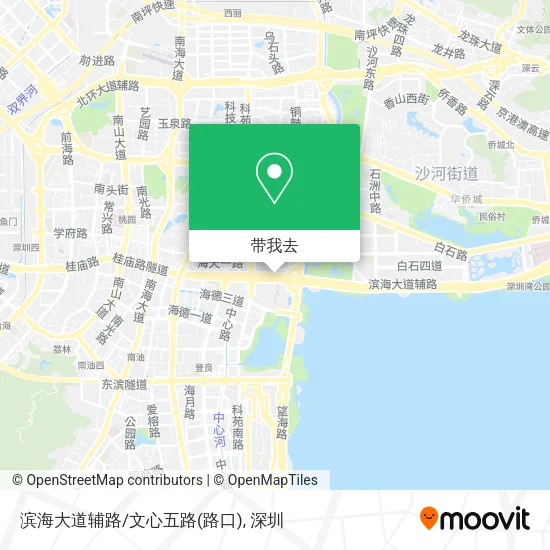 滨海大道辅路/文心五路(路口)地图