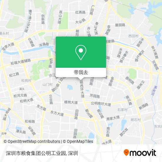 深圳市粮食集团公明工业园地图