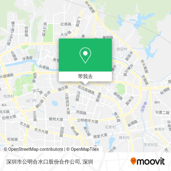 深圳市公明合水口股份合作公司地图