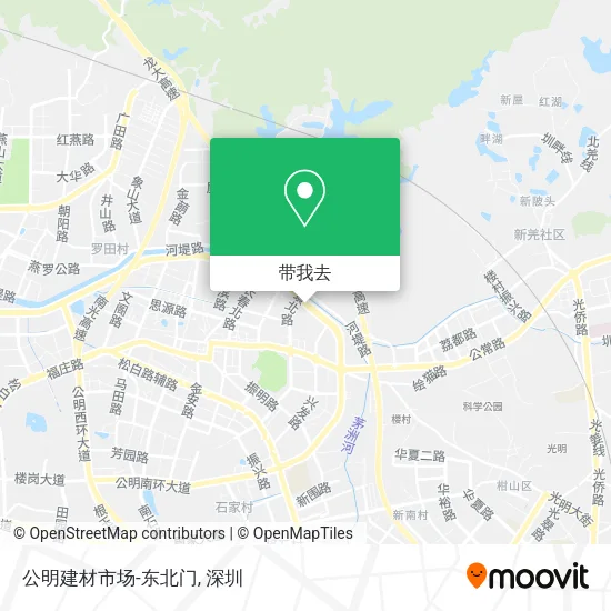公明建材市场-东北门地图