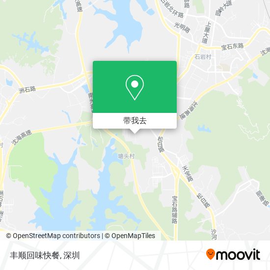 丰顺回味快餐地图