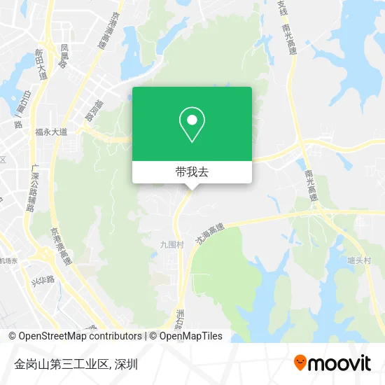 金岗山第三工业区地图