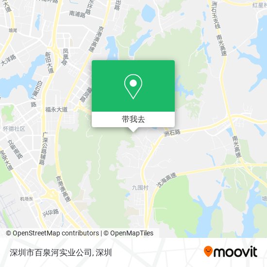 深圳市百泉河实业公司地图