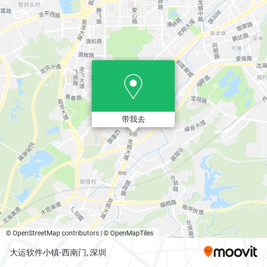 大运软件小镇-西南门地图