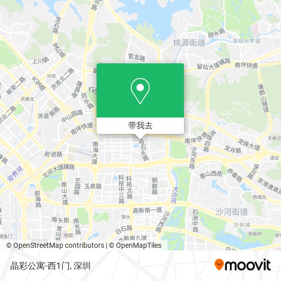 晶彩公寓-西1门地图