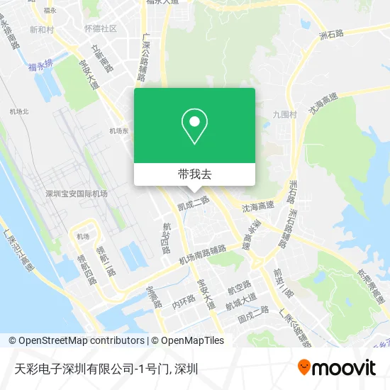天彩电子深圳有限公司-1号门地图
