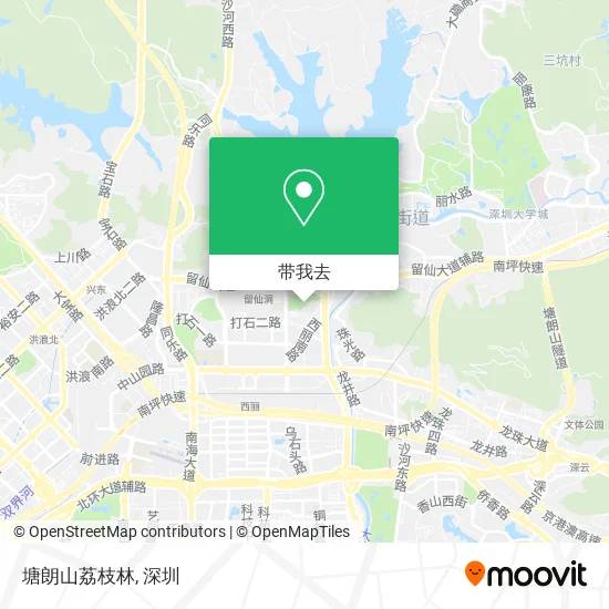 塘朗山荔枝林地图