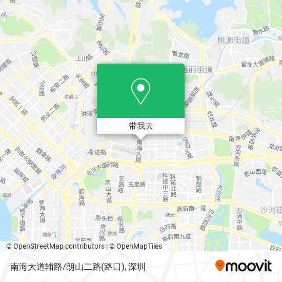 南海大道辅路/朗山二路(路口)地图