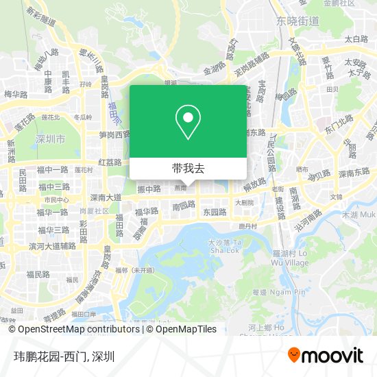 玮鹏花园-西门地图