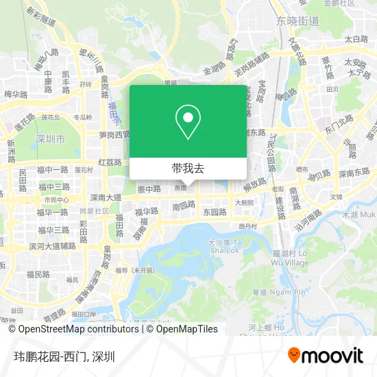 玮鹏花园-西门地图