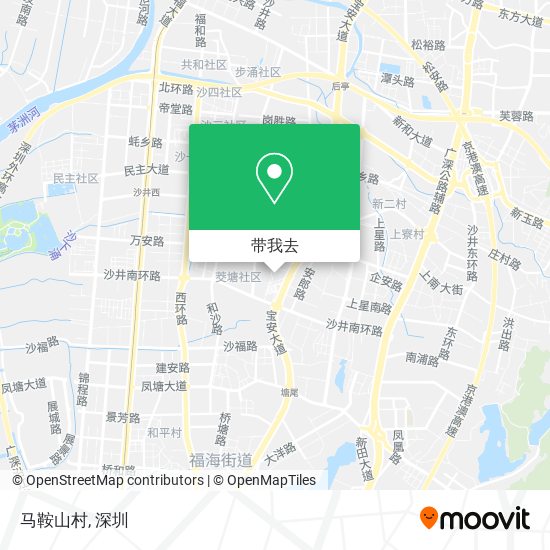 马鞍山村地图