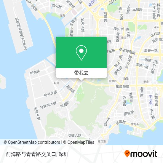 前海路与青青路交叉口地图