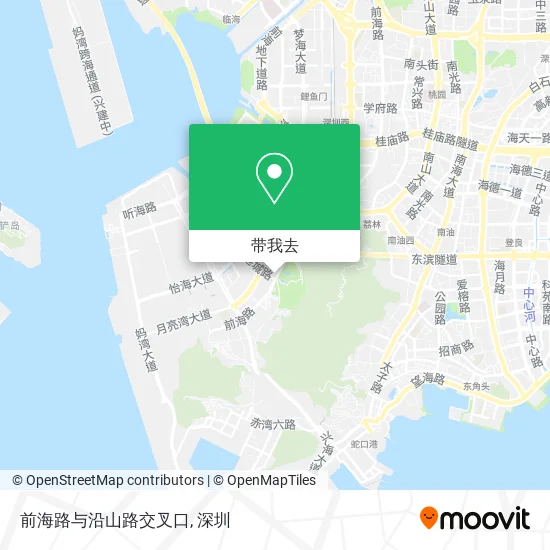 前海路与沿山路交叉口地图