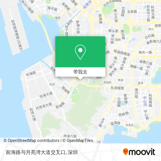 前海路与月亮湾大道交叉口地图
