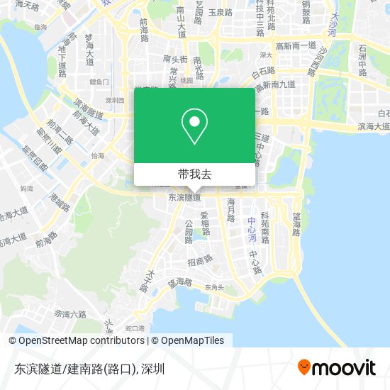 东滨隧道/建南路(路口)地图