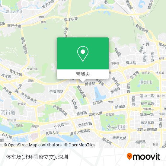 停车场(北环香蜜立交)地图
