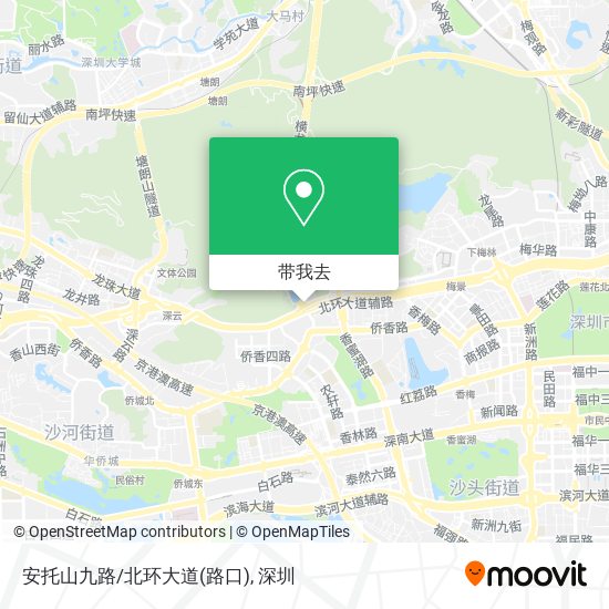 安托山九路/北环大道(路口)地图