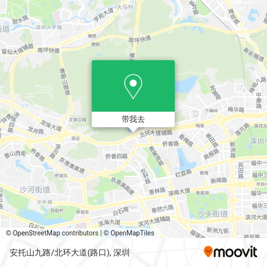 安托山九路/北环大道(路口)地图