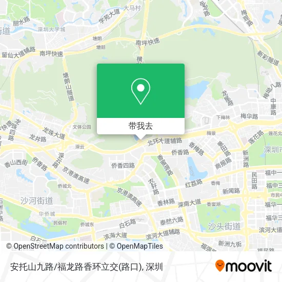 安托山九路/福龙路香环立交(路口)地图