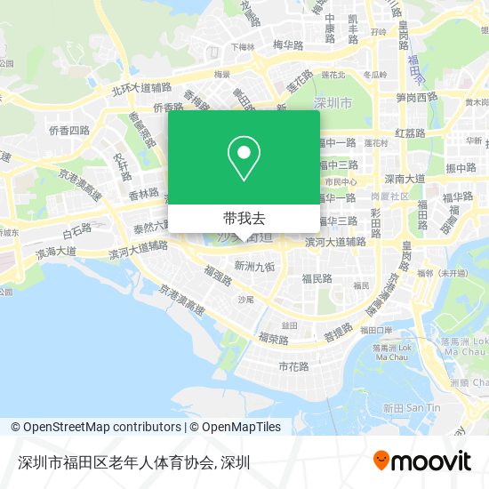 深圳市福田区老年人体育协会地图
