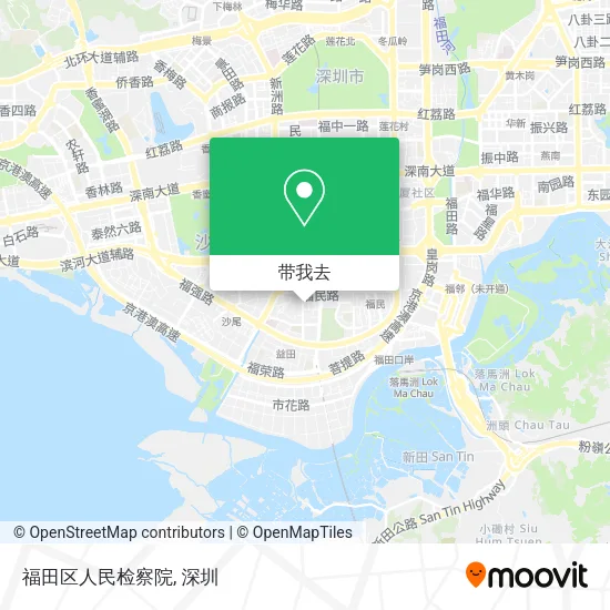 福田区人民检察院地图