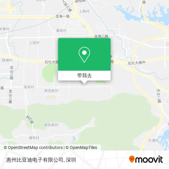 惠州比亚迪电子有限公司地图