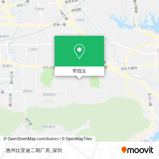 惠州比亚迪二期厂房地图