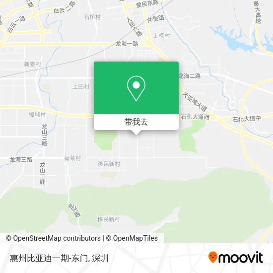 惠州比亚迪一期-东门地图