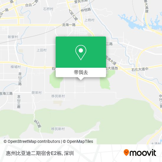 惠州比亚迪二期宿舍E2栋地图
