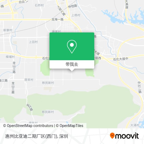 惠州比亚迪二期厂区(西门)地图