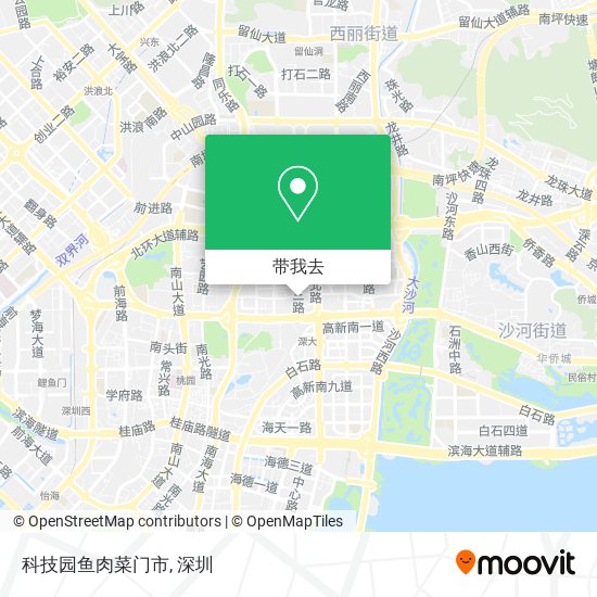 科技园鱼肉菜门市地图