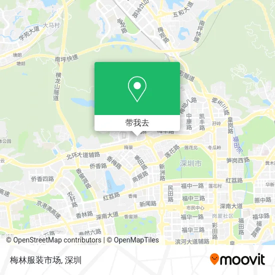 梅林服装市场地图
