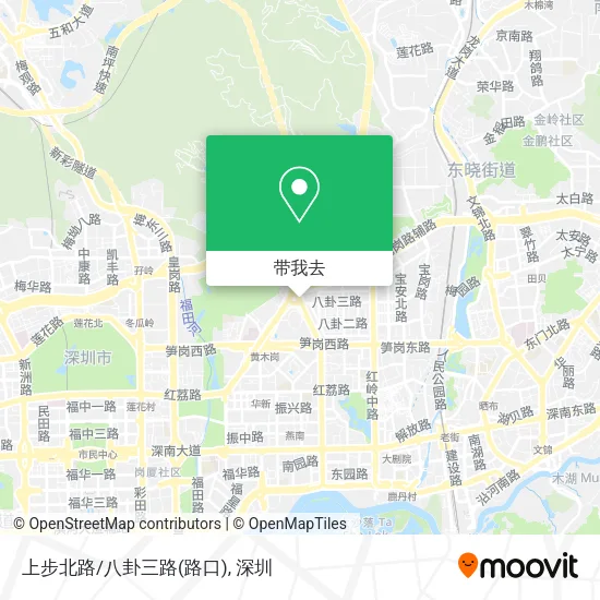 上步北路/八卦三路(路口)地图