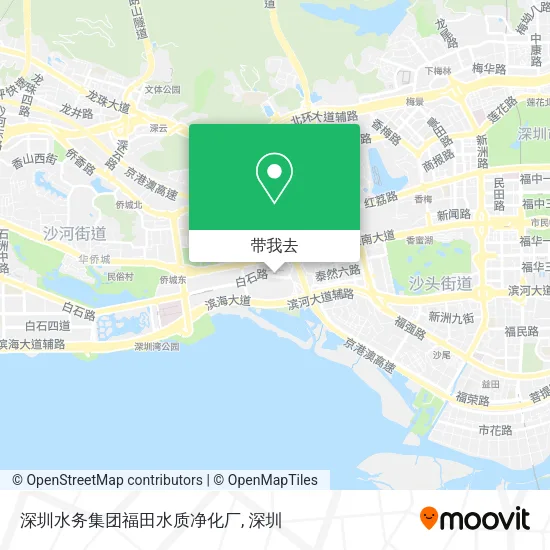 深圳水务集团福田水质净化厂地图