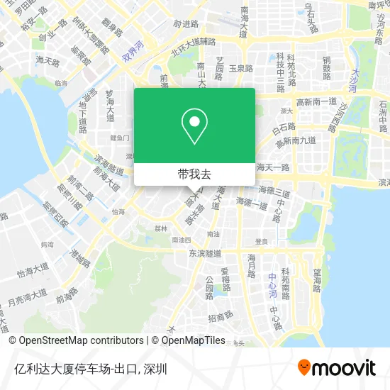 亿利达大厦停车场-出口地图