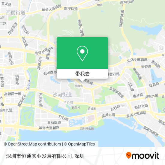 深圳市恒通实业发展有限公司地图