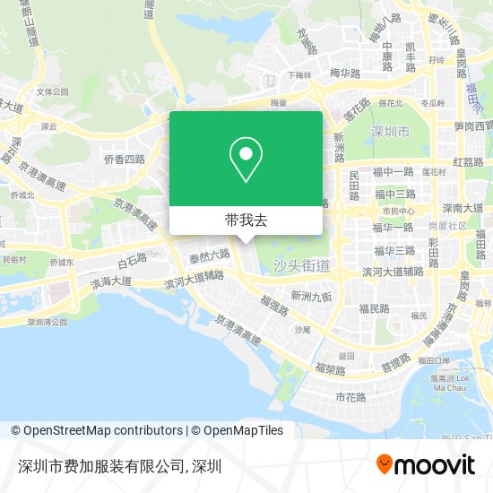 深圳市费加服装有限公司地图