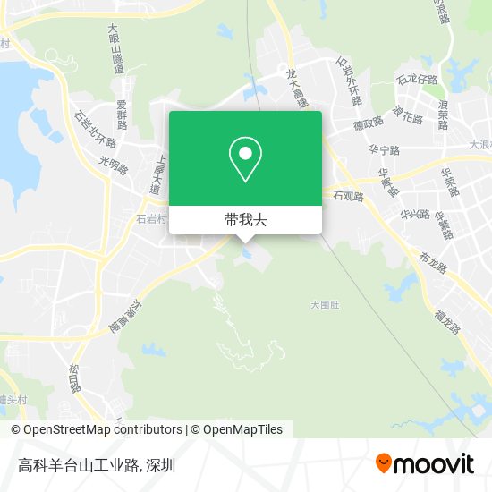 高科羊台山工业路地图