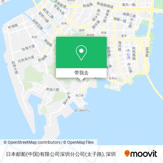 日本邮船(中国)有限公司深圳分公司(太子路)地图