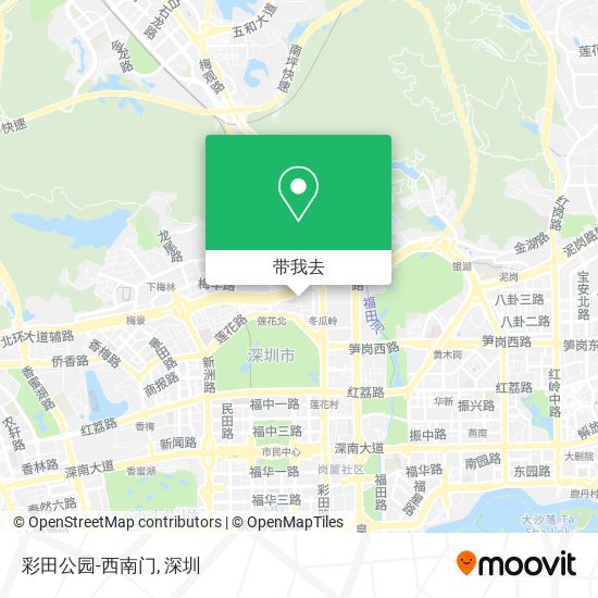 彩田公园-西南门地图