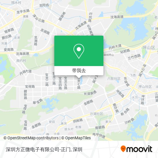 深圳方正微电子有限公司-正门地图