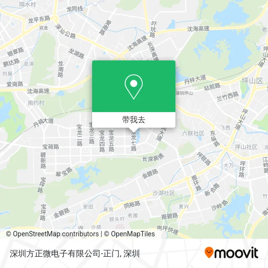 深圳方正微电子有限公司-正门地图